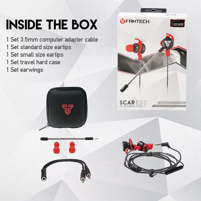 Auriculares In-Ear Fantech Scar EG2 Gaming - Imagem 2