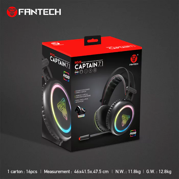 Auscultador Fantech Captain 7.1 - Imagem 2