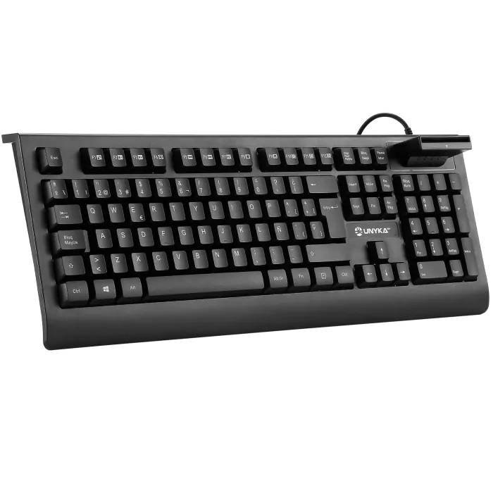 Teclado Unykach KB918 USB c/ Leitor CC